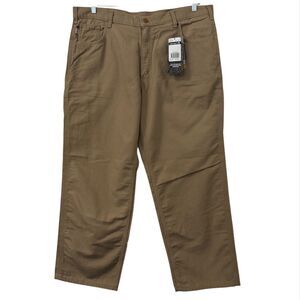 Carhartt Pants Mens 40x30 Khaki Tan Flame‎ Resistant Midweight Canvas Pant Loose